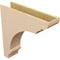 Ekena Millwork 7"W x 28"D x 28"H Thin Hughes Rough Cedar Woodgrain TimberThane Corbel, Primed Tan CORUR07X28X28HUGRCPR - alternate 2